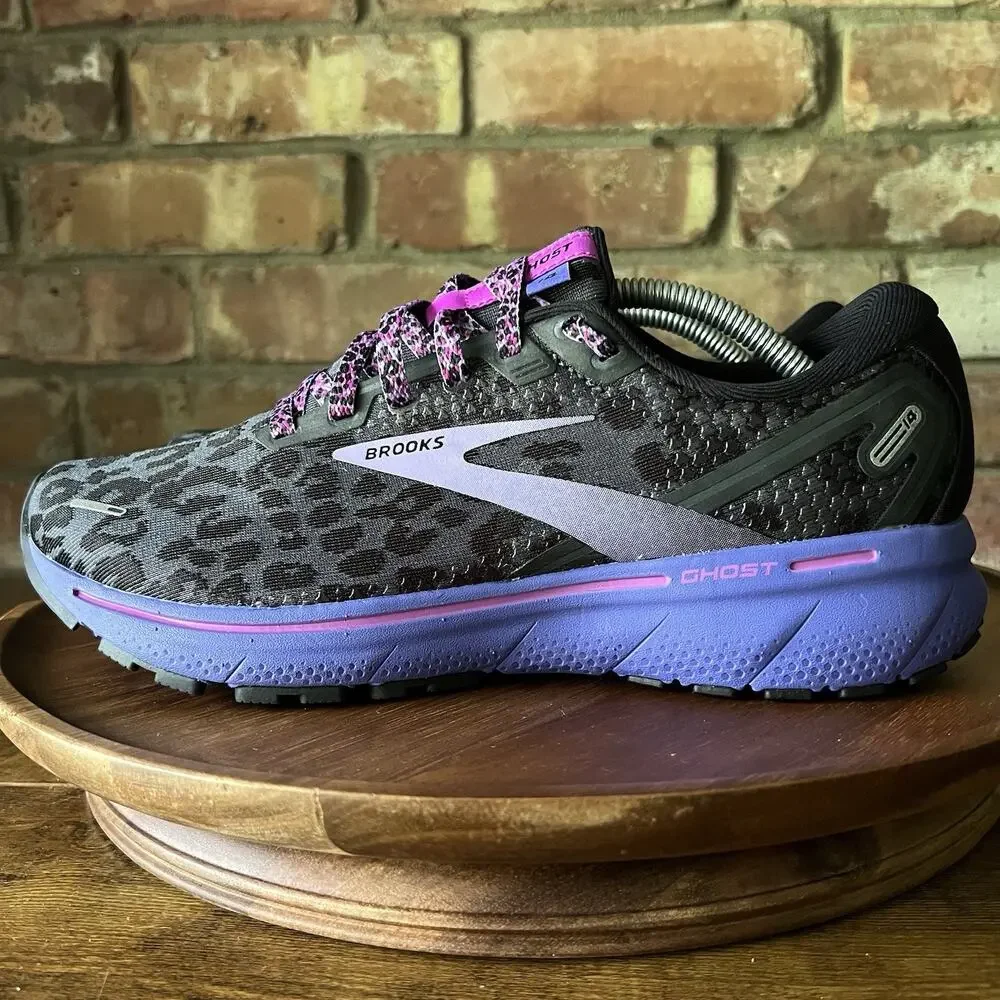 Brooks Ghost 14 Electric Cheetah Run Wild Womens 9 Neutral Cushion Running Shoes